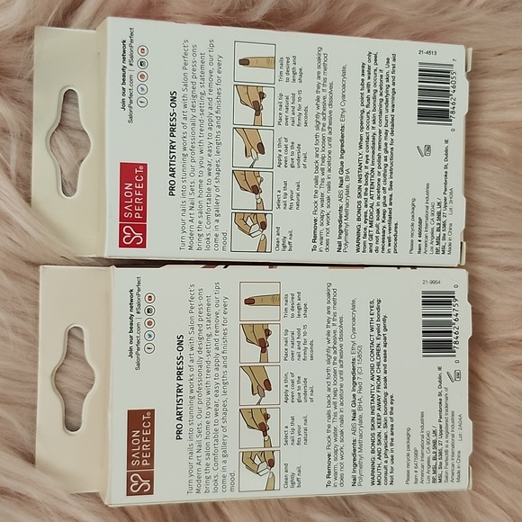 Brand New SALON PERFECT MODERN ART FALSE NAILS-2CT - Picture 2 of 4